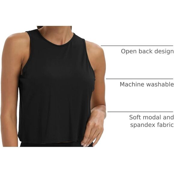 Mippo Split Back Gym Exercise Tanks - Set of 2 - Picture 10 of 10